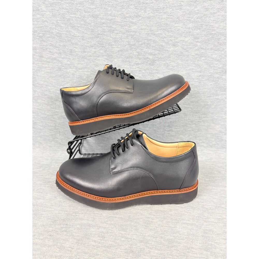 Samuel Hubbard Rainy Day Founder Oxford Mens 8.5 W Black Leather Derby Shoes